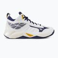 Buty do siatkówki Mizuno Wave Dimension Mid white/blue ribbon/mp gold 2