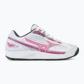 Buty do tenisa damskie Mizuno Break Shot 4 AC white / pink tetra / turbulence 2