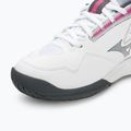 Buty do tenisa damskie Mizuno Break Shot 4 AC white / pink tetra / turbulence 7