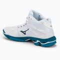 Buty do siatkówki Mizuno Wave Voltage Mid white/sailor blue/silver 3