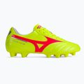 Buty piłkarskie Mizuno Morelia II Club MD safety yellow/fiery coral 2/galaxy silver 2