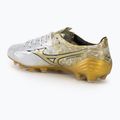 Buty piłkarskie Mizuno Αlpha Japan Md white/ge gold/black 3