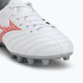 Buty piłkarskie dziecięce Mizuno Monarcida Neo III Select Jr MD white/radiant red 7