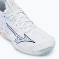 Buty do siatkówki damskie Mizuno Wave Momentum 3 white/ navy peony/ peach parfait 7