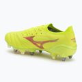 Buty piłkarskie męskie Mizuno Morelia Neo IV β Elite MIX safety yellow/fiery coral 2/safety yellow 3