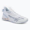 Buty do piłki ręcznej damskie Mizuno Wave Mirage 5 white/navy peony/peach parfait