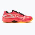 Buty do siatkówki dziecięce Mizuno Lightning Star Z7 radiant red/white/carrot curl 2