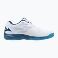 Buty do siatkówki dziecięce Mizuno Lightning Star Z7 white/sailor blue/silver 9