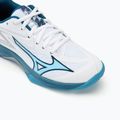 Buty do siatkówki dziecięce Mizuno Lightning Star Z7 white/sailor blue/silver 7