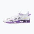 Buty do piłki ręcznej damskie Mizuno Wave Mirage 5 white/patrician purple/quince 8