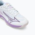 Buty do siatkówki dziecięce Mizuno Lightning Star Z7 white/patrician purple/quince 7