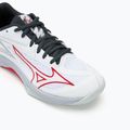 Buty do siatkówki dziecięce Mizuno Lightning Star Z7 white/salsa/black 7