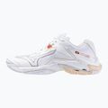 Buty do siatkówki damskie Mizuno Wave Lightning Z8 white/aleutian/cloud pink