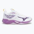 Buty do siatkówki damskie Mizuno Wave Dimension white/patrician purple/quince 2