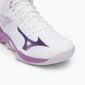Buty do siatkówki damskie Mizuno Wave Dimension Mid white/patrician purple/quince 7