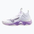 Buty do siatkówki damskie Mizuno Wave Momentum 3 Mid white/patrician purple/quince