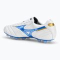 Buty piłkarskie męskie Mizuno Morelia II Japan Md white/laser blue/gold 3