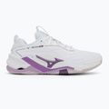 Buty do piłki ręcznej Mizuno Wav Stealth Neo 2 white/navy peony/peach parfait 2