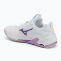 Buty do piłki ręcznej Mizuno Wav Stealth Neo 2 white/navy peony/peach parfait 3