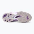 Buty do siatkówki damskie Mizuno Wave Voltage 2 Mid white/patrician purple/quince 4