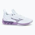 Buty do siatkówki damskie Mizuno Wave Luminous 3 white/patrician purple/quince 2