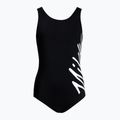 Strój pływacki jednoczęściowy dziecięcy Nike Crossback black