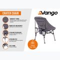 Krzesło turystyczne Vango Crater granite grey 10