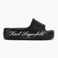 Klapki damskie KARL LAGERFELD Kobo II Hotel Logo black eco eva