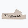Klapki damskie KARL LAGERFELD Kobo II Hotel Logo off white eco eva