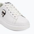 Buty damskie KARL LAGERFELD Kapri Nft Lo Lace white leather 7