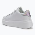 Buty damskie KARL LAGERFELD Anakapri Signia white leather w/silver 3