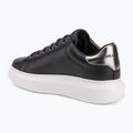 Buty damskie KARL LAGERFELD Kapri Maison black leather w/silver 3