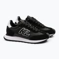 Buty damskie KARL LAGERFELD Kairo Kl Sidetrim black leather/textille 2