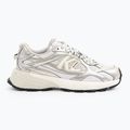 Buty damskie KARL LAGERFELD Orion Sidetrim white leather/textile w/silver