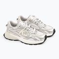 Buty damskie KARL LAGERFELD Orion Sidetrim white leather/textile w/silver 2