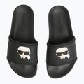 Klapki damskie KARL LAGERFELD Kondo 2.0 NFT black rubber 4