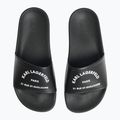 Klapki damskie KARL LAGERFELD Kondo 2.0 Maison black rubber 4
