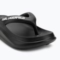 Japonki damskie KARL LAGERFELD Skoona II Hotel Thong black rubber 7