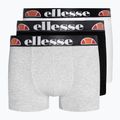 Bokserki męskie Ellesse Grillo 3 pary black/grey/white