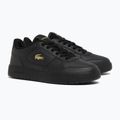 Buty damskie Lacoste Court Ace Leather black/gold 2