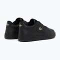 Buty damskie Lacoste Court Ace Leather black/gold 3