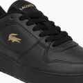 Buty damskie Lacoste Court Ace Leather black/gold 6