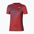 Koszulka tenisowa męska Mizuno Mugen Shadow Graphic Tee salsa