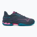 Buty do padla damskie Mizuno Wave Exceed Light 2 Padel midnight navy/ fuchsia purple/ enamel blue 2