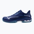 Buty do tenisa męskie Mizuno Wave Exceed Light 2 CC bellwether blue/ white/ fjord blue 8