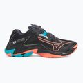 Buty do siatkówki Mizuno Wave Lightning Z8 black/neon flame/peacock blue 2