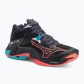 Buty do siatkówki Mizuno Wave Lightning Z8 Mid black/neon flame/peacock blue
