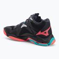 Buty do siatkówki Mizuno Wave Lightning Z8 Mid black/neon flame/peacock blue 3