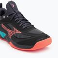 Buty do siatkówki Mizuno Wave Luminous 3 black/neon flame/peacock blue 7
