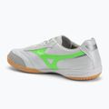Buty piłkarskie męskie Mizuno Morelia Sala Pro IN white/neon green/galaxy silver 3